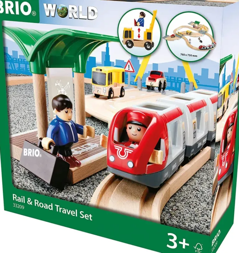 Brio - Rail & Road Travel Set