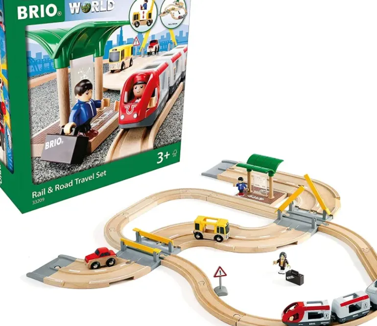 Brio - Rail & Road Travel Set