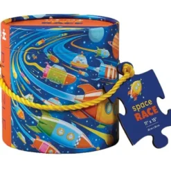 Crocodile Creek - Puzzle Cannister Mini 24pcs - Space Race