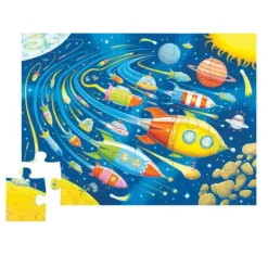 Crocodile Creek - Puzzle Cannister Mini 24pcs - Space Race