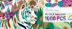 Djeco - Puzzle Gallery 1000pc - Rainbow Tigers