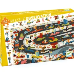 Djeco - Puzzle Observation 54pcs - Car Rally