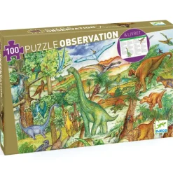 Djeco - Puzzle Observation 100pcs - Dinosaurs