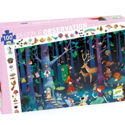 Djeco - Puzzle Observation 100pcs - Enchanted Forest