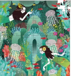 Djeco - Puzzle Silhouette 54pcs - Aquatic Paradise