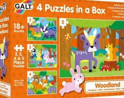 Galt - 4 Puzzles In a Box - Woodland