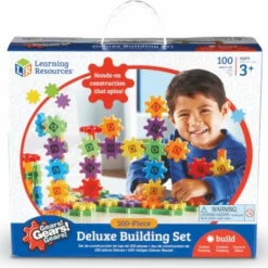 Learning Resources - Gears Gears Gears - Deluxe Building Set 100 Piece - Brights