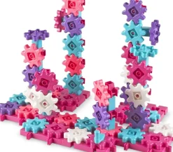 Learning Resources - Gears Gears Gears - Deluxe Building Set 100 Piece - Pink
