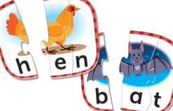 Learning Resources - 3-Letter Word Puzzle Cards