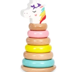 Little Tikes - Wooden Critters Shape Stacker - Unicorn