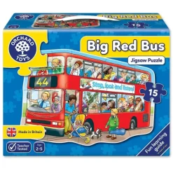 Orchard - 15Pc Big Red Bus Puzzle