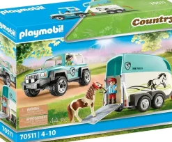 Playmobil - Car with Pony Trailer (70511)