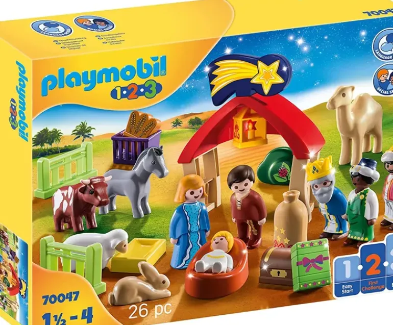 Playmobil - 1.2.3 Christmas Manger (70047)