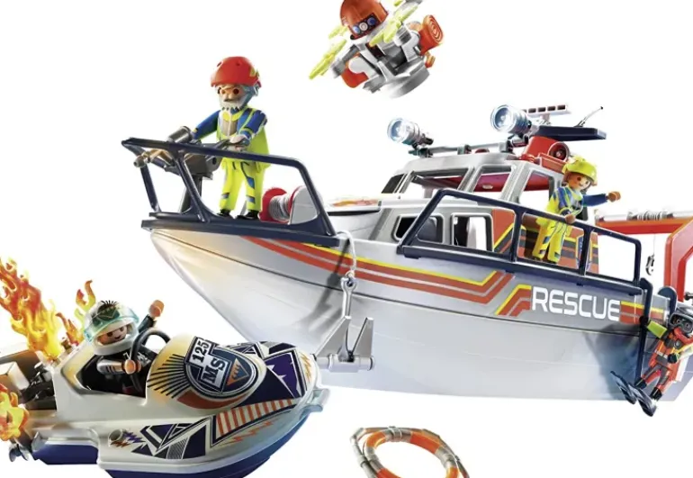 Playmobil - Fire Rescue With Personal Watercraft (70104)
