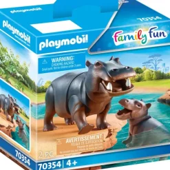 Playmobil - Hippo With Calf (70354)