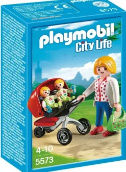 Playmobil - Mother With Twin Stroller (5573)