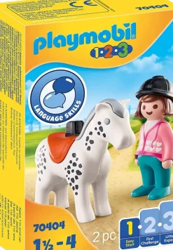 Playmobil - 1.2.3 Rider With Horse (70404)
