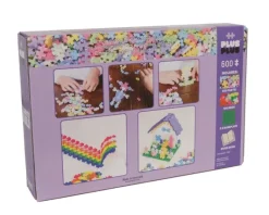 Plus Plus Puzzles - Pastel - Learn to Build - 600 Pcs
