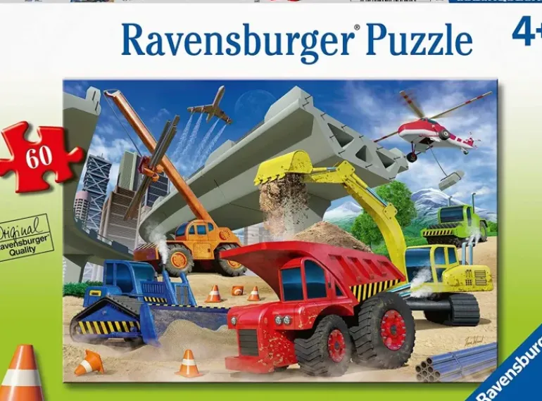 Ravensburger - 60Pc Construction Trucks Puzzle
