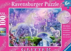 Ravensburger - 100Pc Glitter Unicorn Kingdom Puzzle