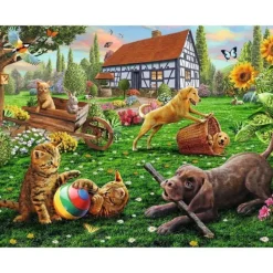 Ravensburger - 200Pc Playing In The Yard Puzzle