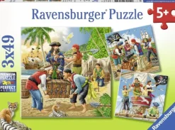 Ravensburger - 3 x 49Pc Adventure On The High Seas Puzzle