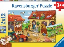 Ravensburger - 2 x 12Pc Working on the Farm Puzzle