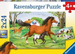 Ravensburger - 2 x 24Pc World of Horses Puzzle