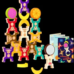 Battat - Wooden Stacking Monkeys