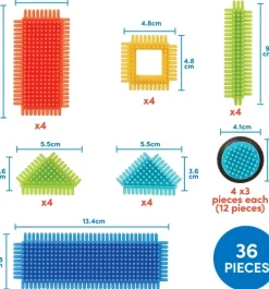 Bristle Blocks Basic Builders 36Pcs