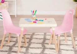 B. toys – Kid Century Modern: Table & Chair Set - Pink
