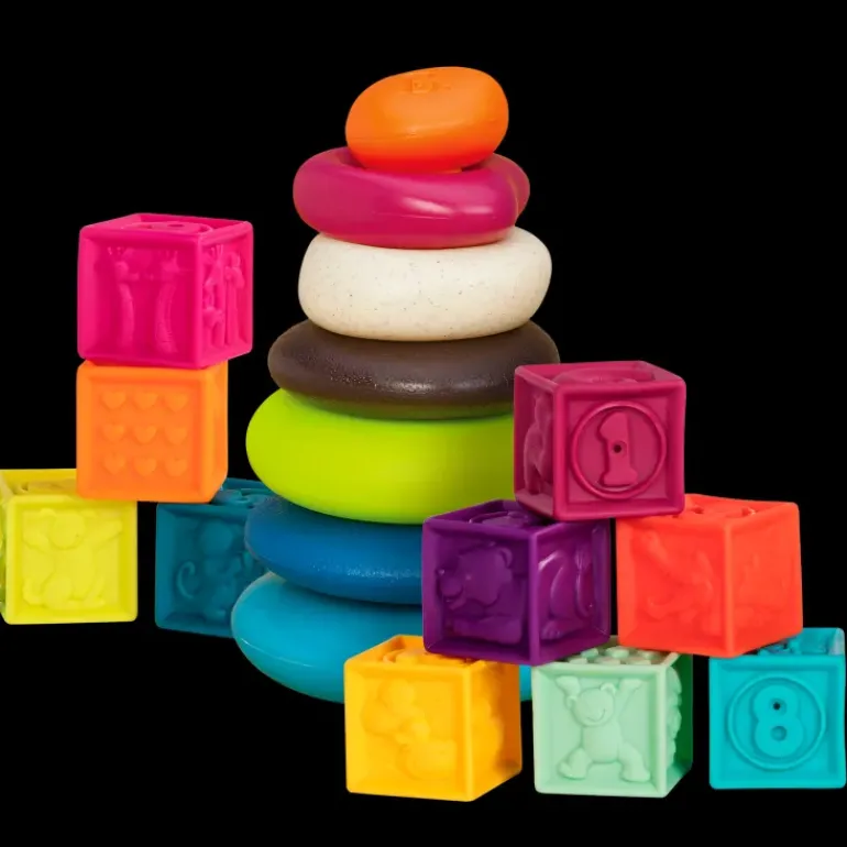 B. toys – One Two Squeeze & Skipping Stones Set