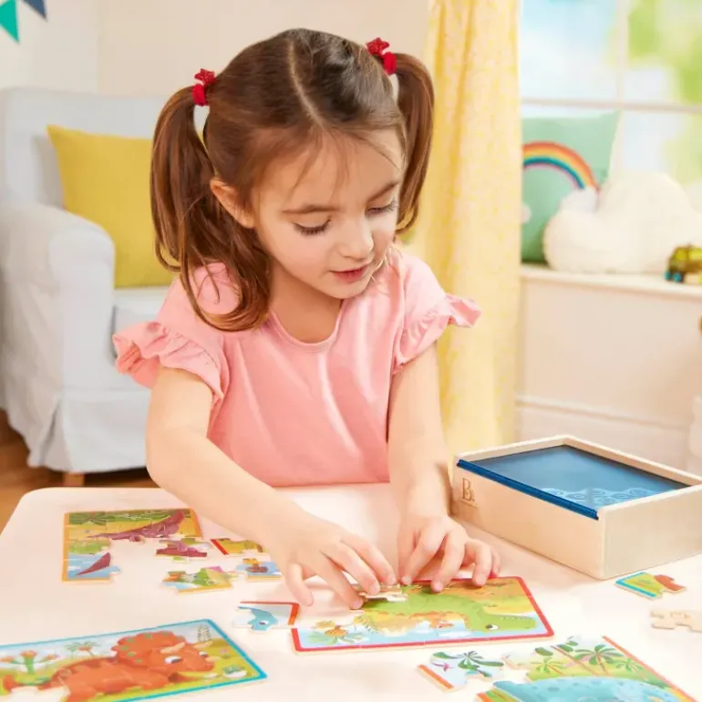 B. toys – Pack o' Puzzles - Dinosaurs