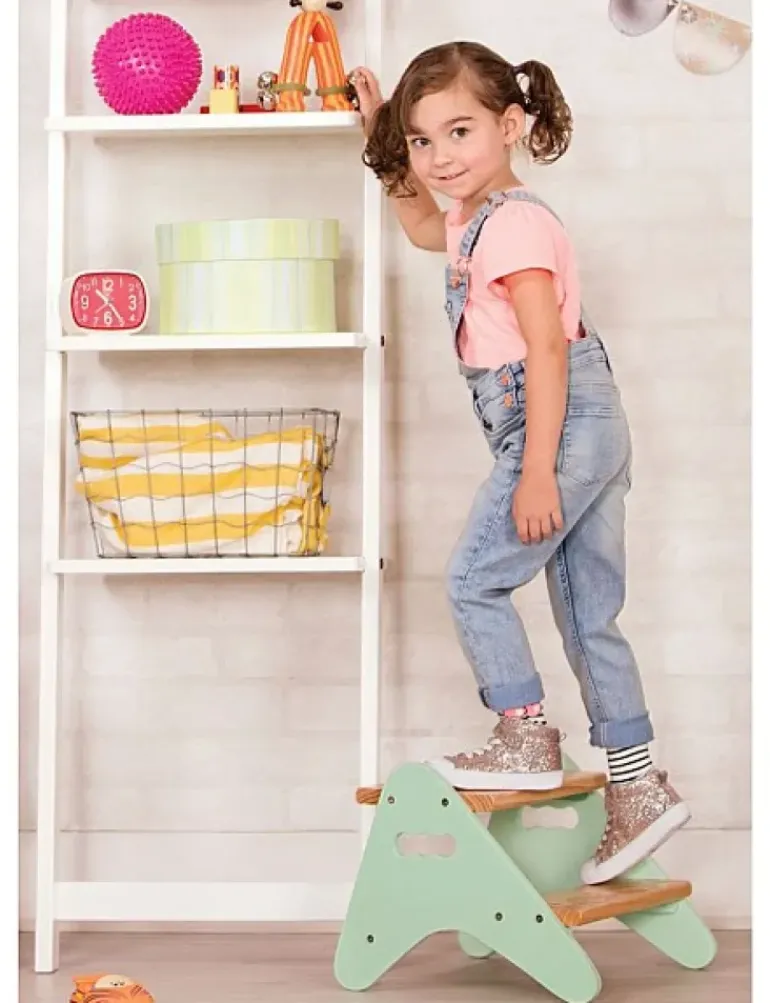 B. toys - Wooden Step Stool Mint