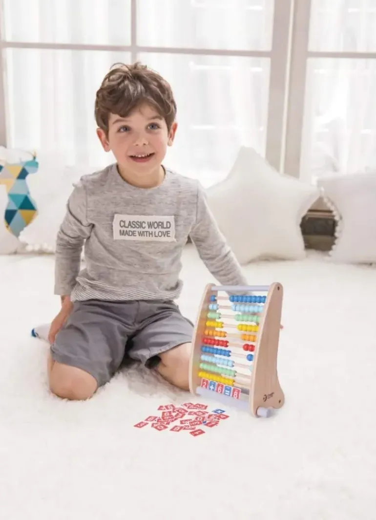 Classic World - Abacus Ball Frame with Counting Card
