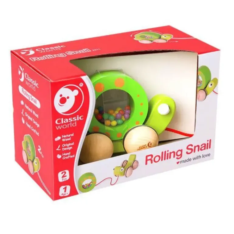 Classic World - Pull Along Rolling Snail