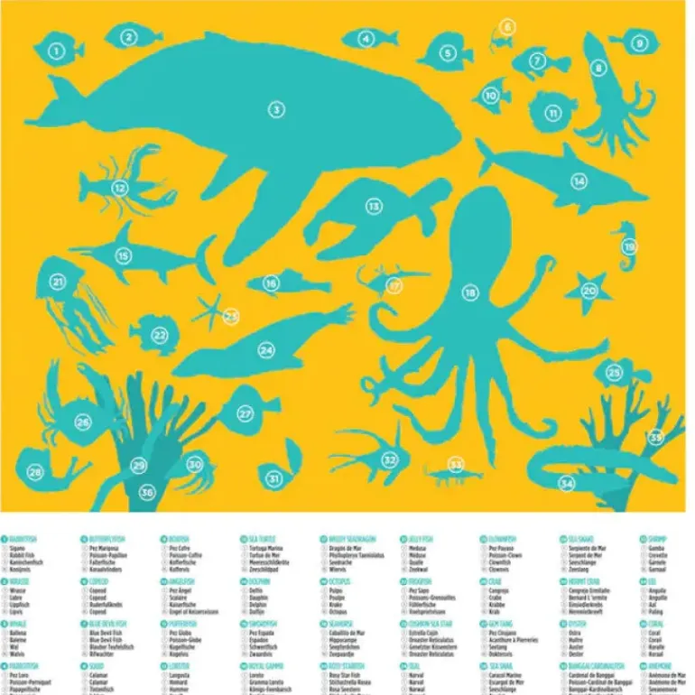 Crocodile Creek - Puzzle Canister 100pcs - Ocean Animals