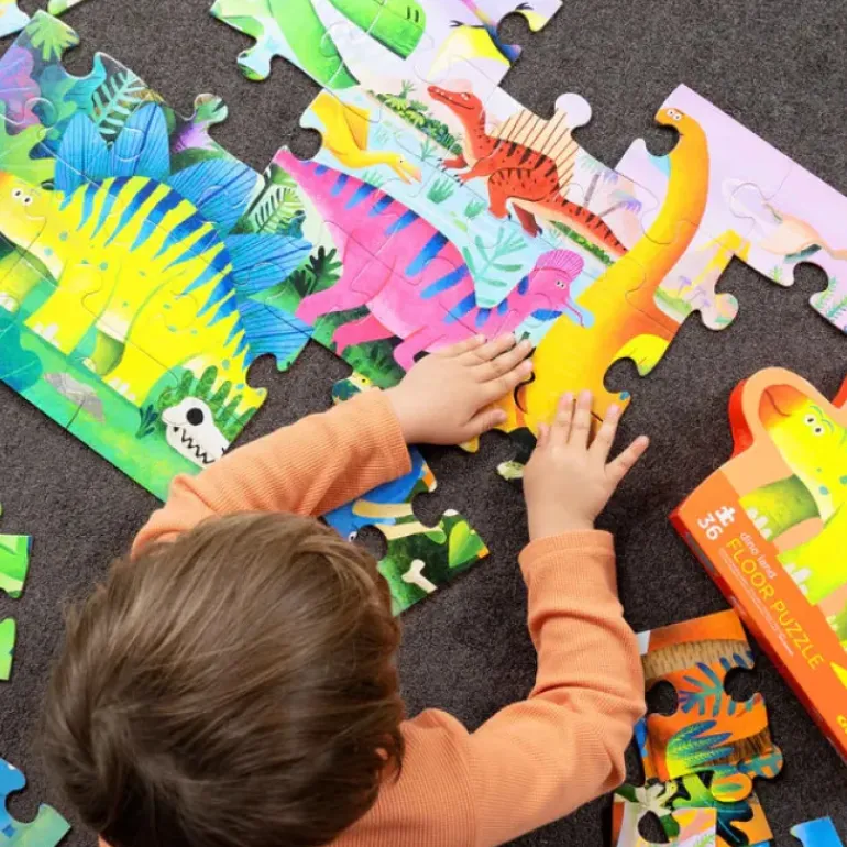 Crocodile Creek - Puzzle Floor 36pc Dino Land