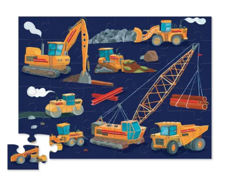 Crocodile Creek - Puzzle Floor 36pcs Construction Zone