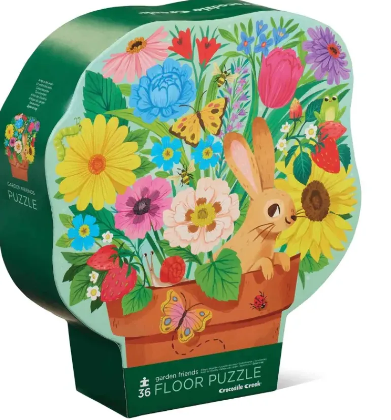 Crocodile Creek - Puzzle Floor 36pcs - Garden Friends