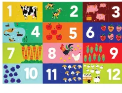Crocodile Creek - Puzzle Jumbo 36pcs - Barnyard 123