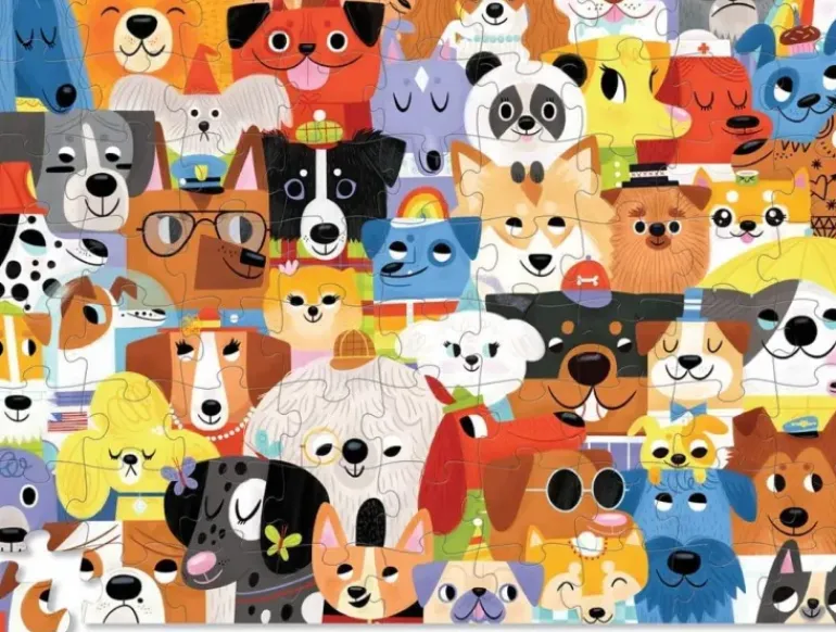 Crocodile Creek - Puzzle Junior 72pcs - Lots Of Dogs