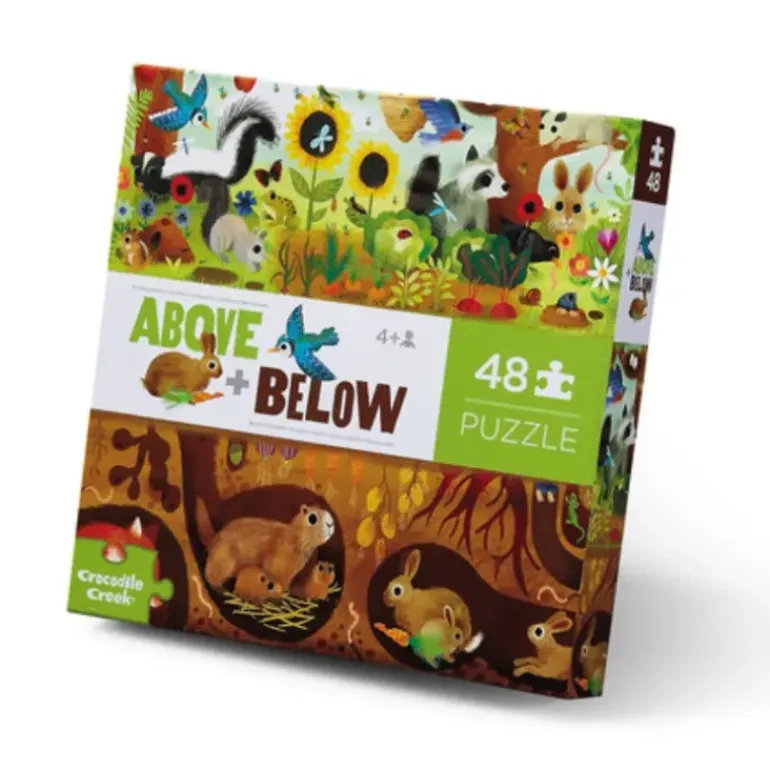 Crocodile Creek - Puzzle 48pcs - Above & Below Backyard Discovery