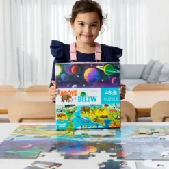 Crocodile Creek - Puzzle 48pcs - Above & Below Earth & Space