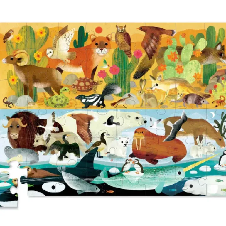 Crocodile Creek - Puzzle 48pcs - Above & Below Hot & Cold