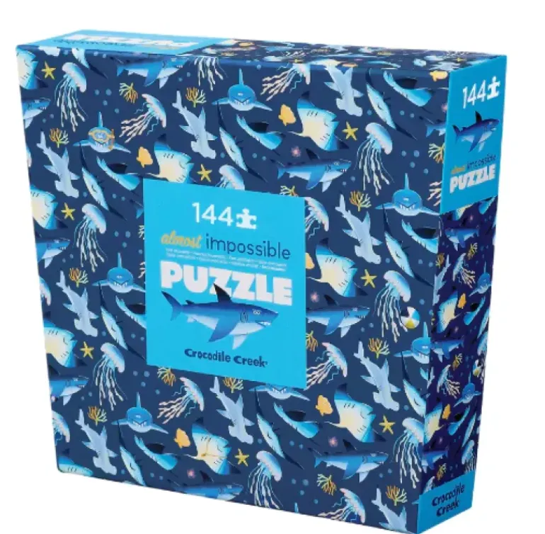 Crocodile Creek - Puzzle 144pcs - Almost Impossible Sharks