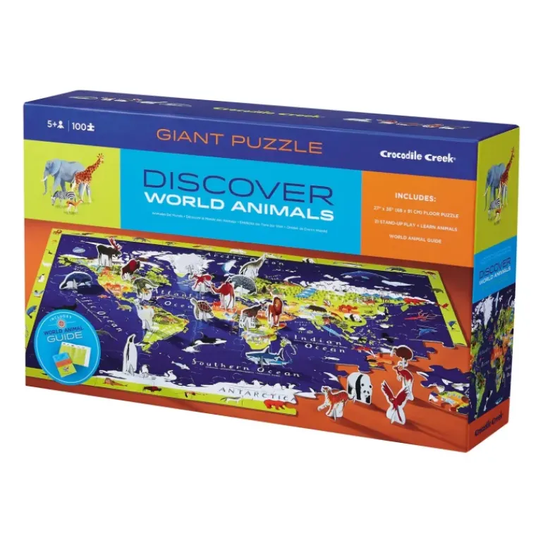 Crocodile Creek - Puzzle 100pcs - Discover & Play World