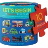 Crocodile Creek - Puzzle 10x2pcs - Lets Begin Vehicles
