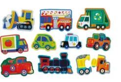 Crocodile Creek - Puzzle 10x2pcs - Lets Begin Vehicles