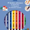 Djeco - 10 Classic Felt Brushes